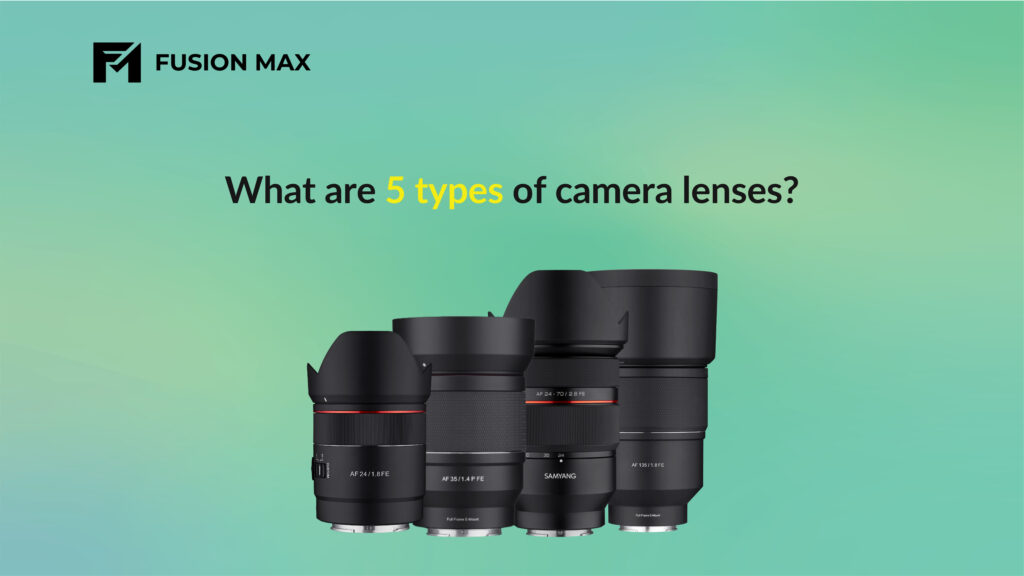 What are 5 types of camera lenses?