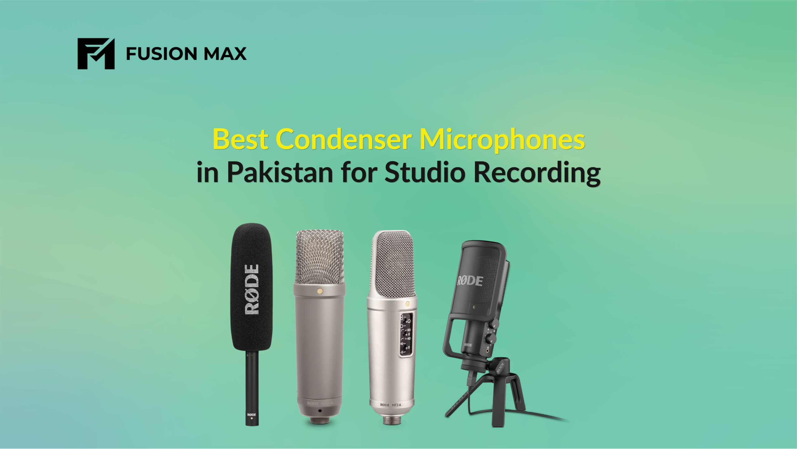 Best Condenser Microphones in Pakistan for Studio Recording