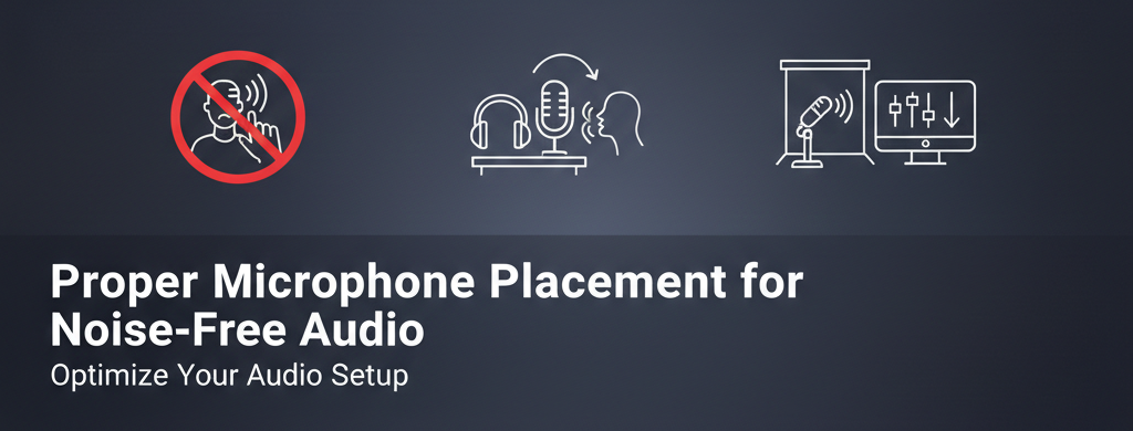 Proper Microphone Placement for Noise-Free Audio